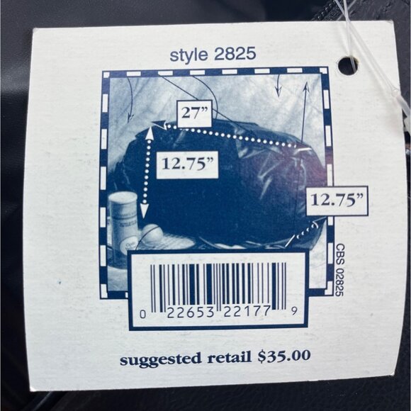 Totes On The Move Foldable Black Waterproof Shoulder Strap Duffel Bag Sz L - New - Picture 13 of 15